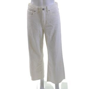 JBD Women Cropped High Waist White Pants Size 29